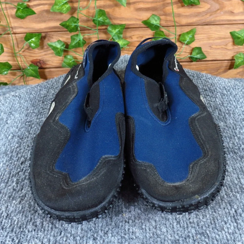 Champion‎ Water Shoes Men Water Shoes Size 10 Beach Pool Blue Black Synthetic